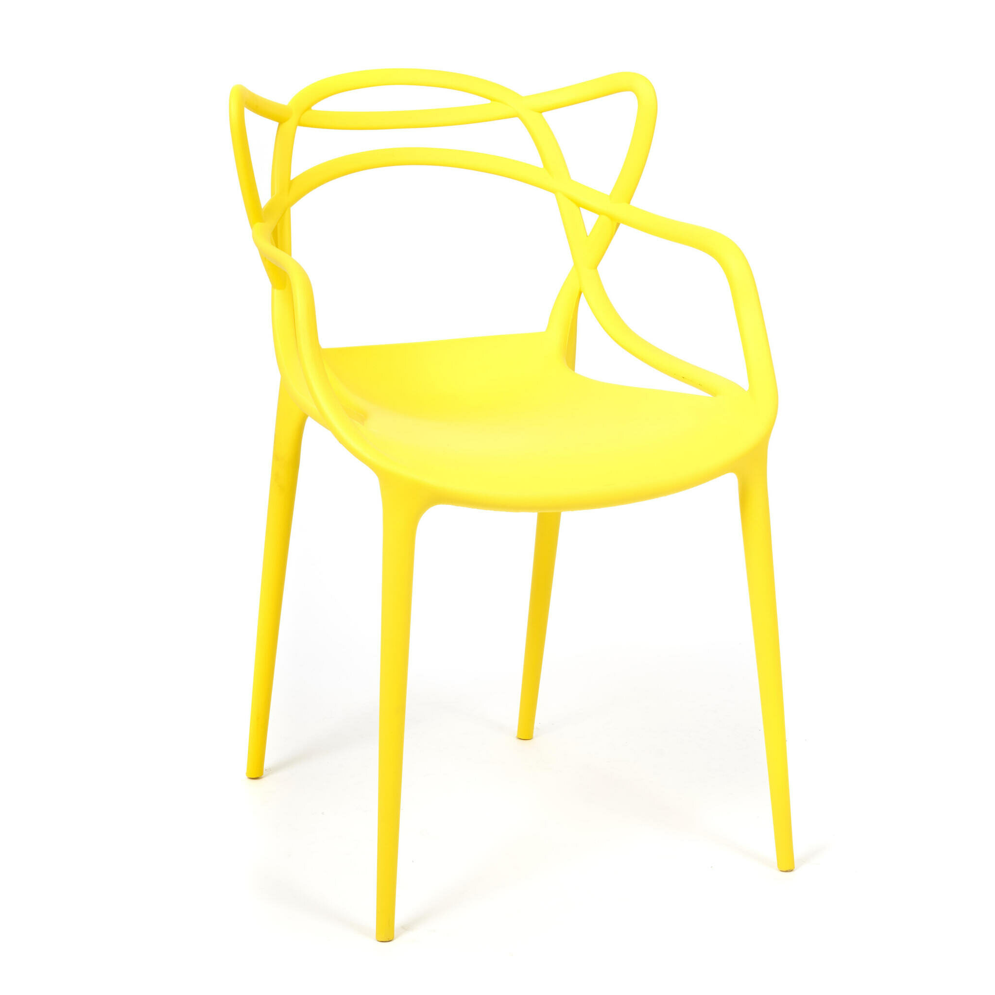 Стул обеденный TetChair Cat Chair желтый пластик, T-14101