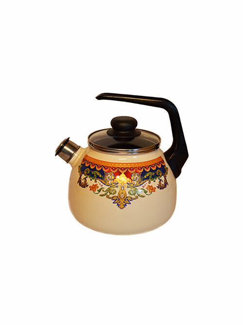 Чайник для плиты со свистком Vitross Ornamento эмалированный, 3 л