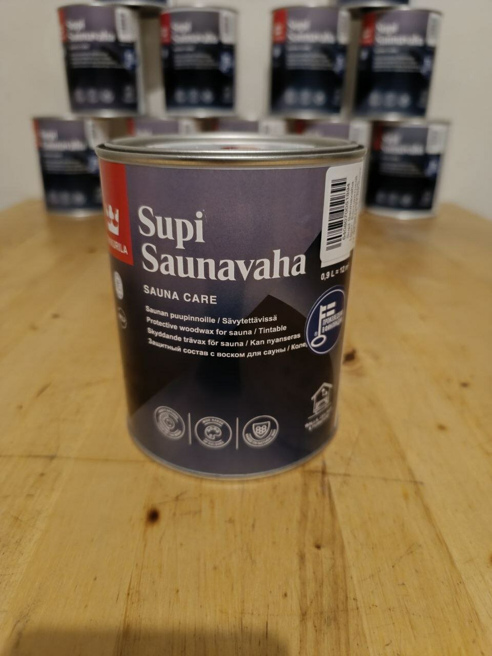 Воск Tikkurila Supi Saunavaha, бесцветный, 0.9 л