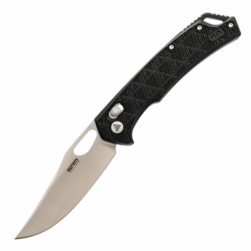 Складной нож SRM 9201-PB, сталь 8Cr13MOV Blackwash, рукоять Black FRN