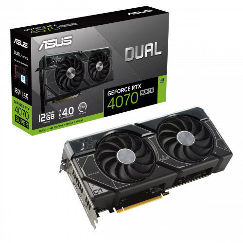 Видеокарта Asus GeForce RTX 4070 SUPER DUAL 12G