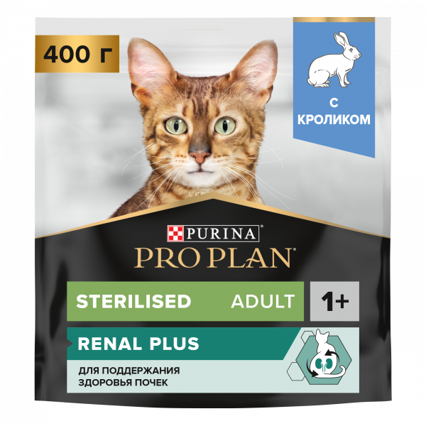 Корм для кошек PRO PLAN Sterilised С кроликом 400г - фото №1