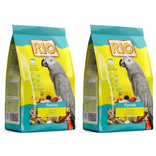 RIO Корм сухой для крупных попугаев, 500 г, 2 уп rio fruit nuts 160 г лакомство смесь фрукты и орехи 1х6 22250 79867 4 шт