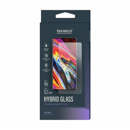 Стекло защитное BoraSCO Hybrid Glass для BQ 6868L Wide телефон bq wide 6868l 3 32gb red