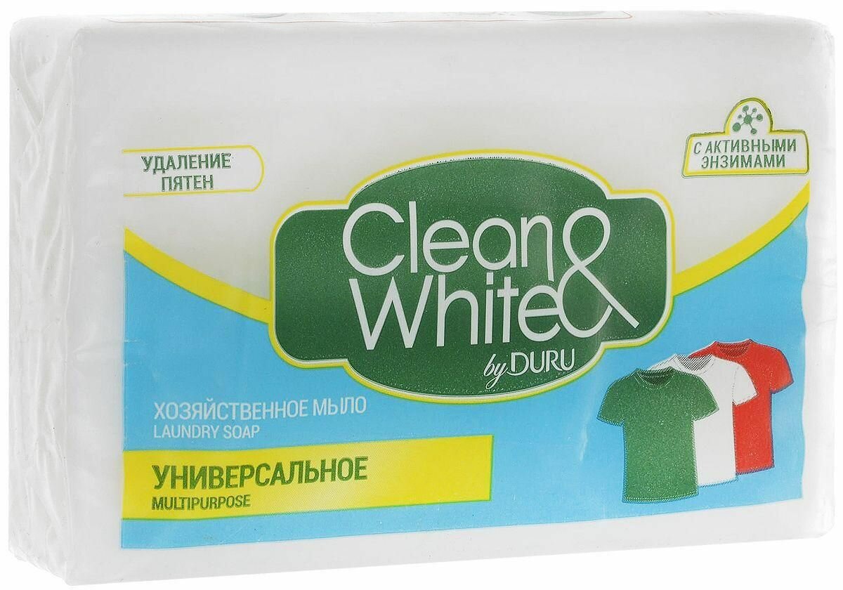 Duru Хозяйственное мыло Clean and White Универсальное, 120 гр
