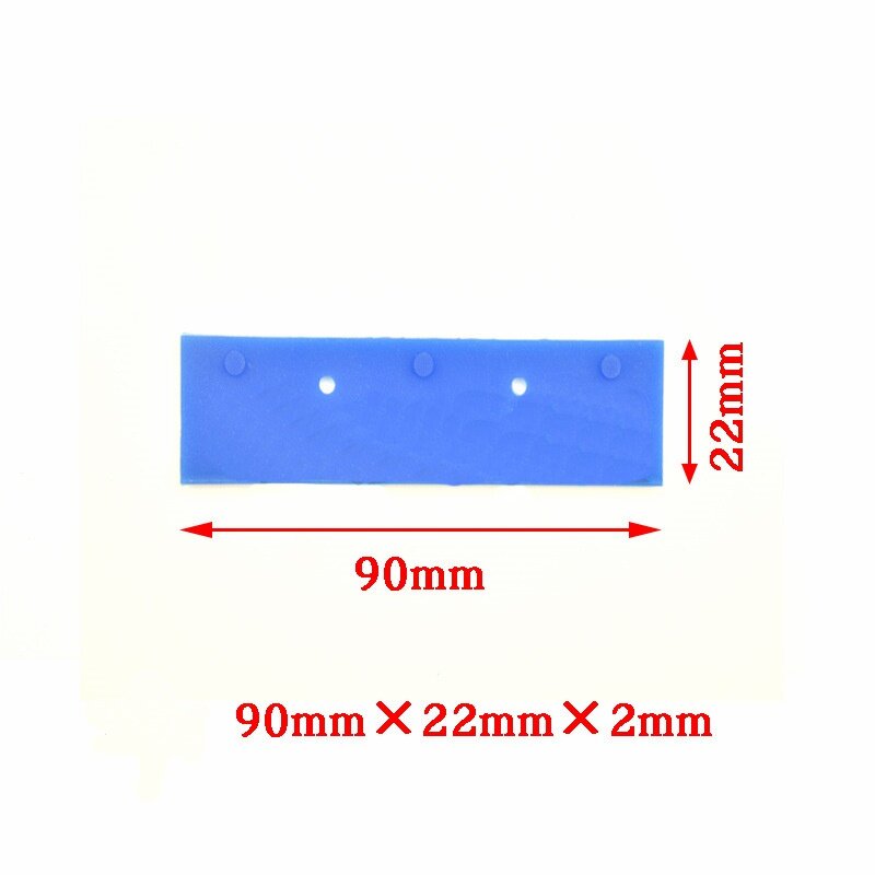 Ракель (wiper) XP600, 90х22х2 мм, синий, резиновый