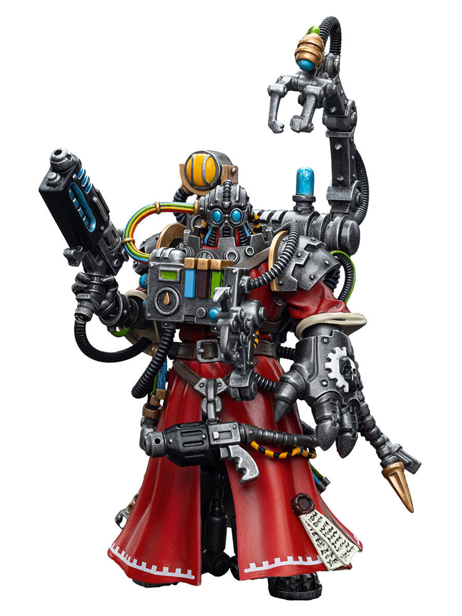 Фигурка JOYTOY Warhammer 40K Adeptus Mechanicus Cybernetica Datasmith 1:18