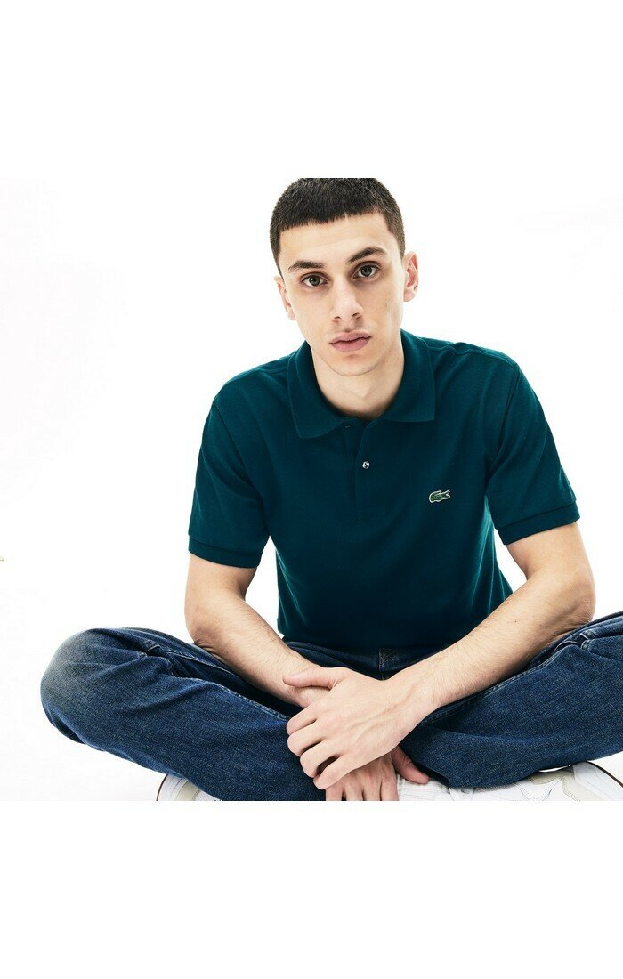 Мужское поло Lacoste L1212 Classic fit, L1212, темно-зеленый, 52