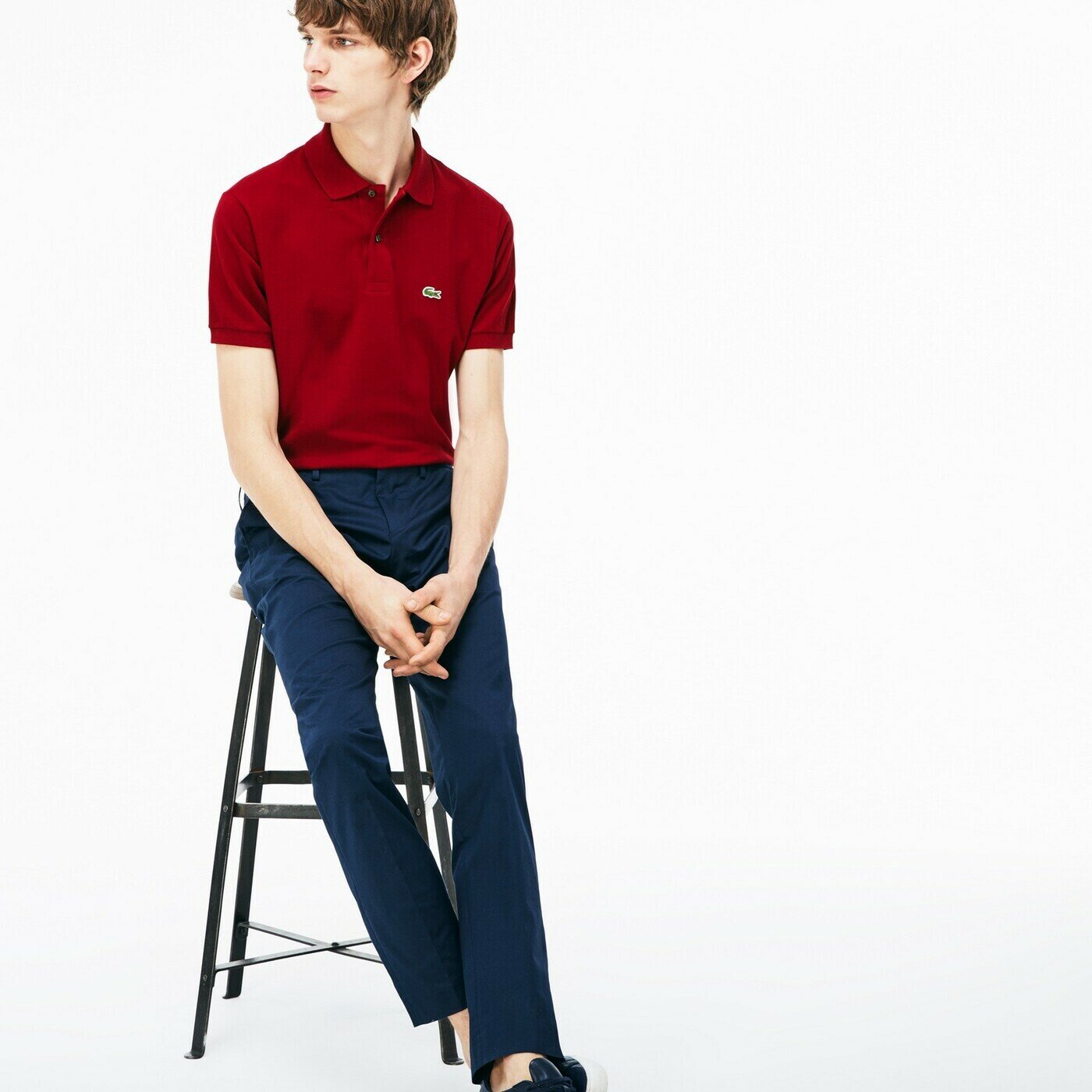 Мужское поло Lacoste L1212 Classic fit, L1212, бордовый, 48