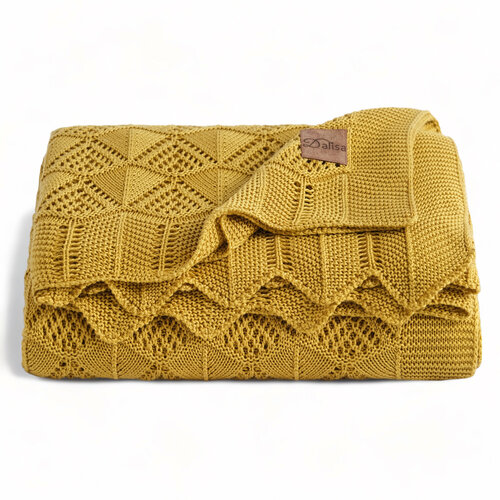 Плед. Покрывало/Плед. Плед для пикника. EMILY. 150x200, вязанный