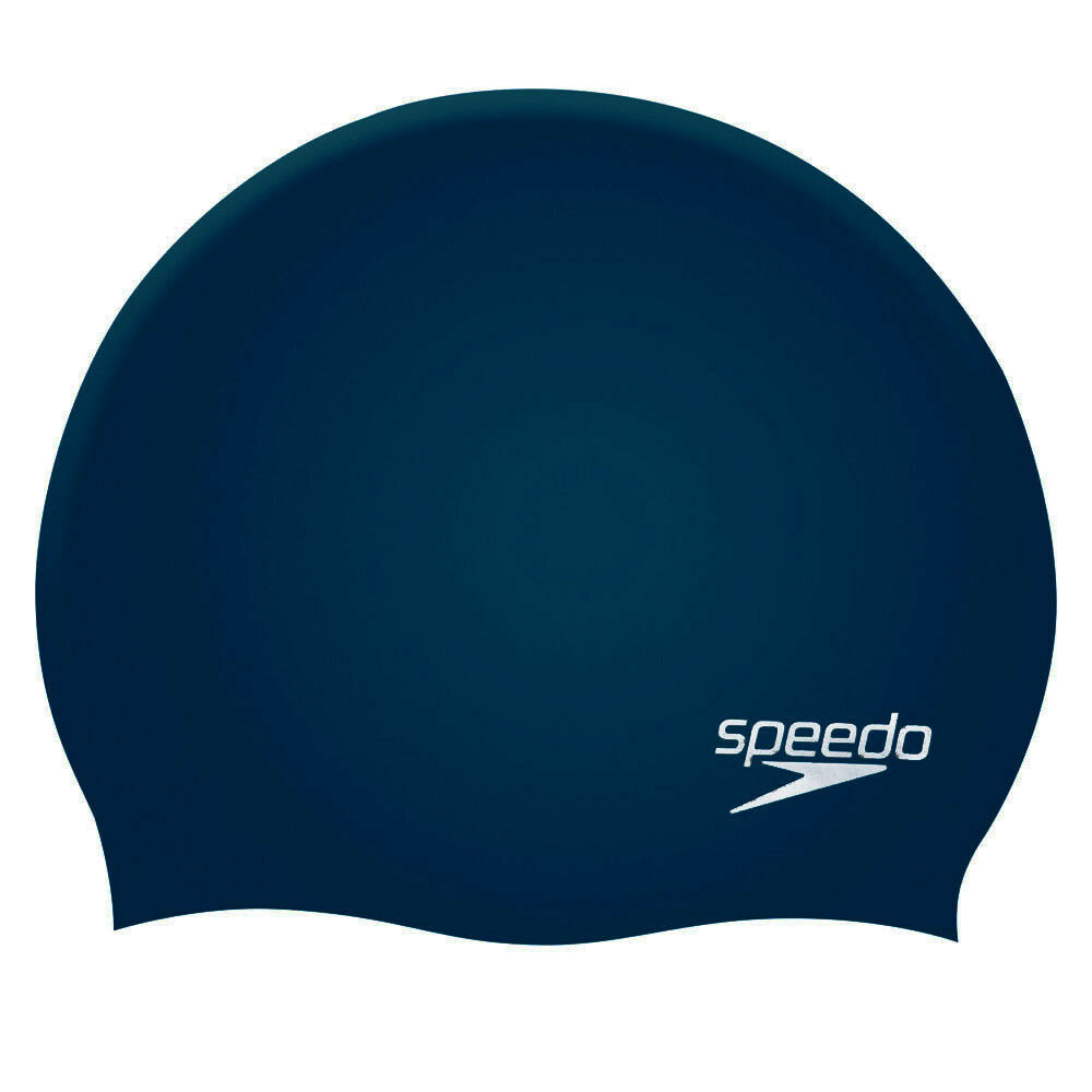 Шапочка для плав. "SPEEDO Plain Flat Silicone Cap", арт.8-709910011, темно-синий, силикон