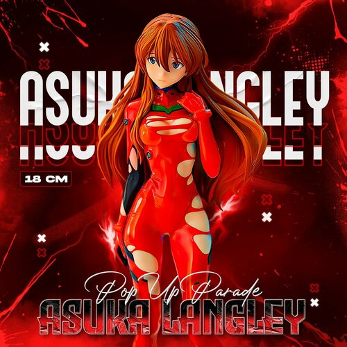 Аниме фигурка POP UP PARADE Asuka Langley 18 см фигурка гаума ssss диназенон ssss dynazenon gauma pop up parade 18 см лицензия