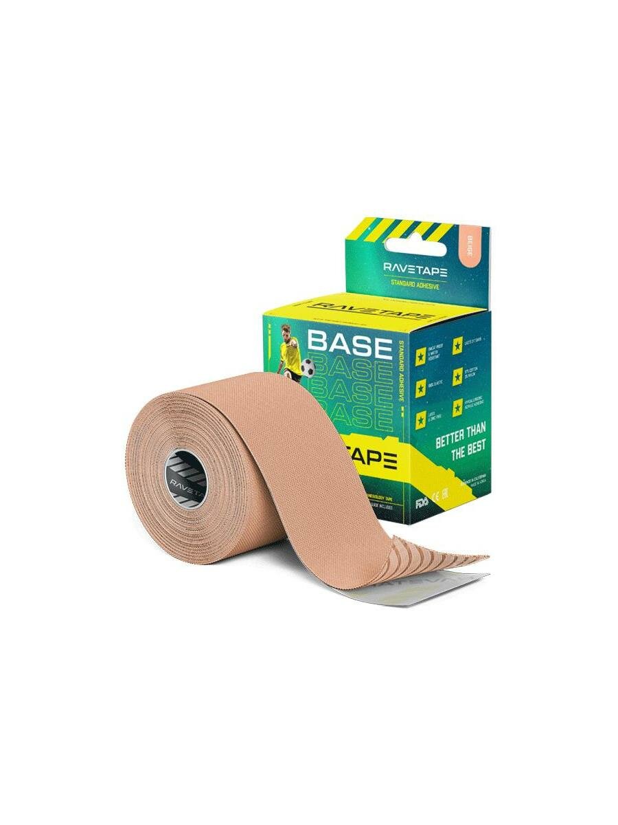 Кинезиотейп RaveTape Base 5×5 Beige