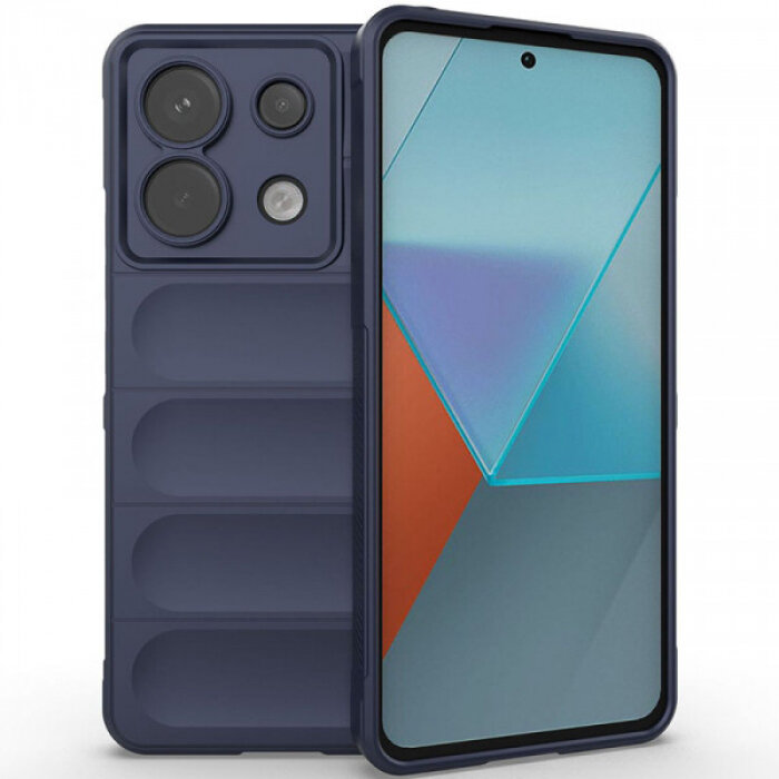 фото Flex Silicone Противоударный чехол для Xiaomi Redmi Note 13 Pro 5G / Poco X6 5G с защитой камеры и микрофиброй