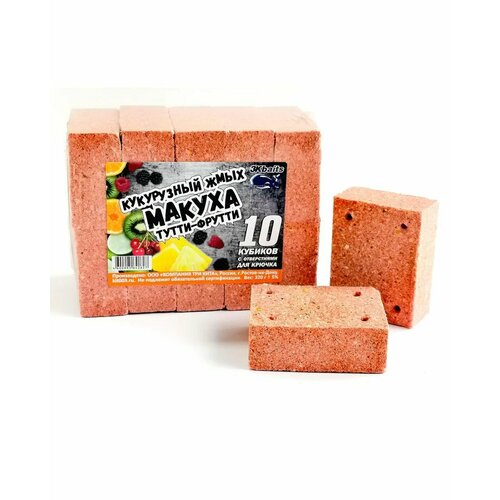 Кукурузный жмых-макуха с отверстиями для крючка 