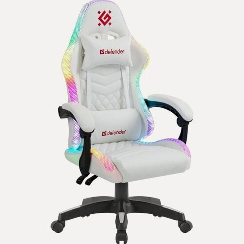 Изображение товара Кресло геймерское Defender Core Белый, RGB, класс 4, PU