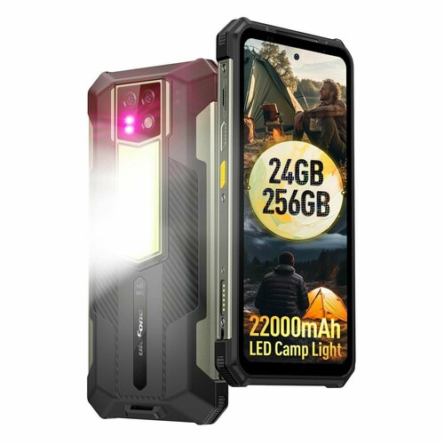 Защищенный смартфон Ulefone Armor 24 с мощным аккумулятором 22000 мАч 34990₽