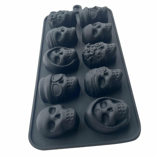 Форма для льда и шоколада Frezzto Черепа 22х11х2 см силикон 813₽