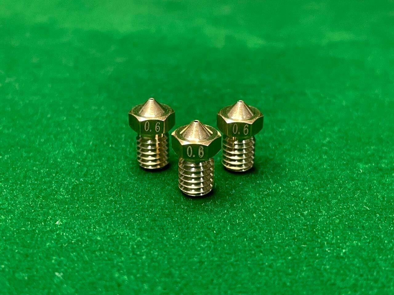 Сопло E3D 0.6мм для (3Д) принтера (3шт)