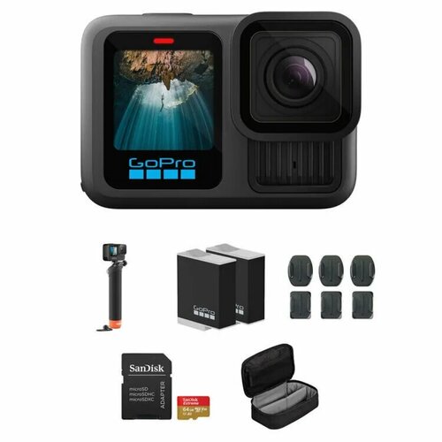 Экшн-камера GoPro HERO13 Black Special Bundle MicroSD 64Gb With Case 55627₽