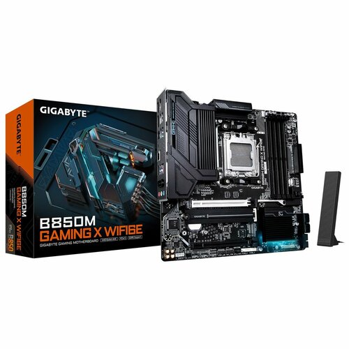 Материнская плата Gigabyte B850M GAMING X WIFI6E, AM5, AMD B850, Micro-ATX, RTL (B850M GAMING X WIFI6E)