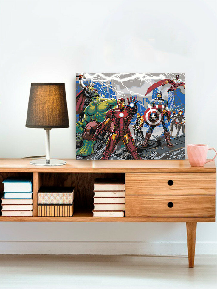 Картина по номерам "Супергерои Марвел" — фото 1