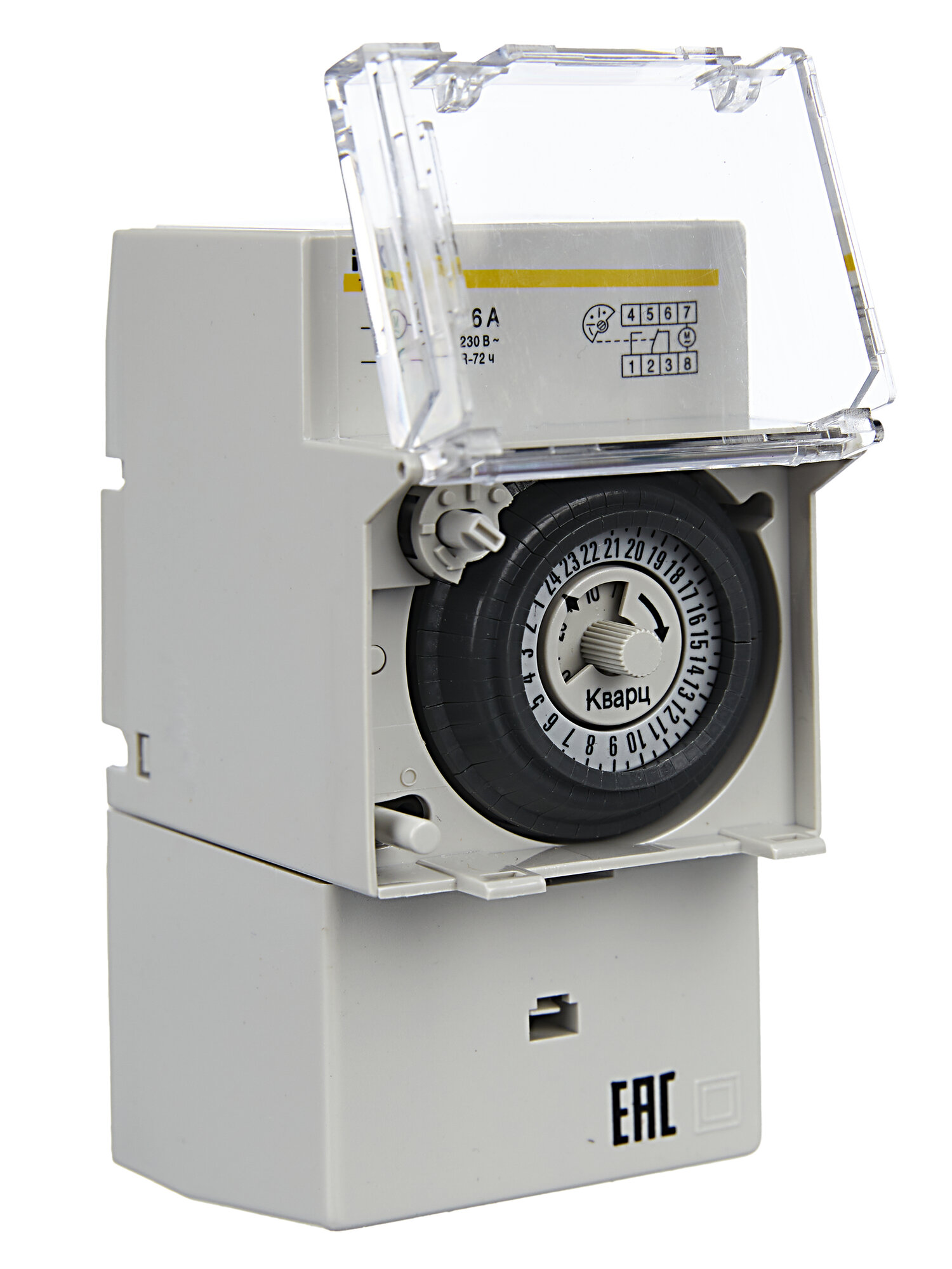 Таймер ТЭМ181 аналоговый 16А 230В на DIN-рейку IEK для отсчета интервалов времени