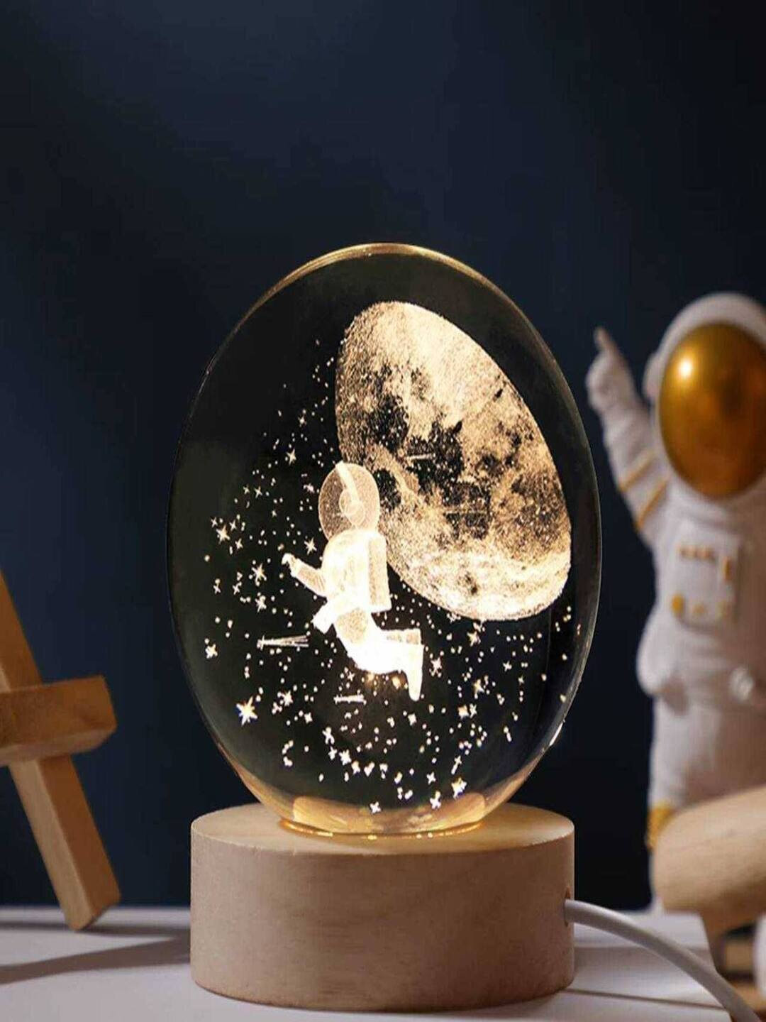 3D Ночник Сфера – Космос, Луна, Любовь и Планеты / USB / Деревянная подставка