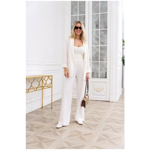 фото Брюки лён молочный 1214501 ovvio