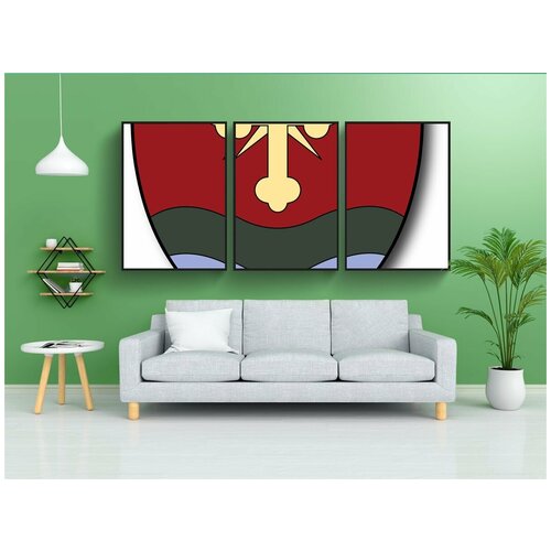 фото Набор модулных постеров для интерьера "венгрия, герб, эмблема" 60x90 см. в тубусе, без рамки lotsprints