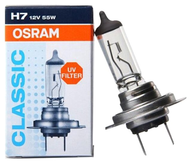 Лампа автомобильная галогенная OSRAM CLASSIC 64210CLC H7 12V 55W PGJ19-2