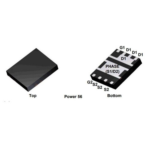 Микросхема FDMS3604AS N-Channel MOSFET 30V 30A POWER56