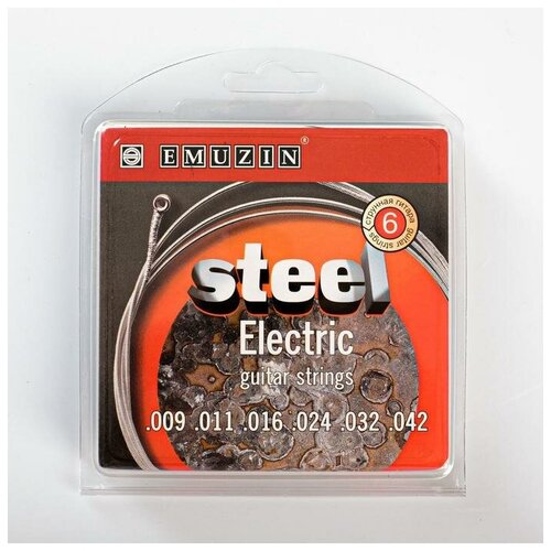 Струны STEEL ELECTRIC c обм. из ферромагнитного сплава с ник.покр. /.009 - .042/ 7101825 струны для электрогитары emuzin 6sr11 50