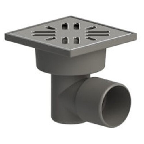 Трап PP гориз 100х100 Ду50 реш нерж сталь