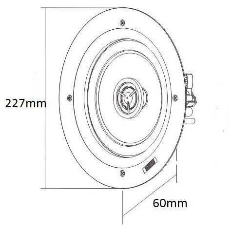 Встраиваемая плоская акустика Lumiaudio FLC-6S