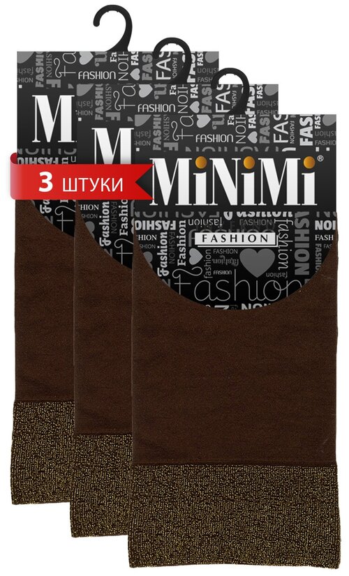 Носки MiNiMi, 70 den, 3 пары, размер 0 (one size), коричневый