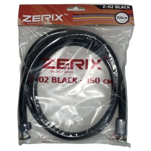 Шланг для душа черного цвета 150 см. ZERIX Z02 BLACK