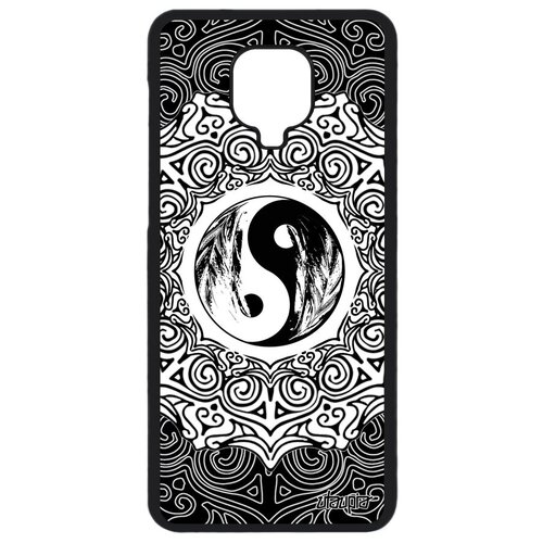 фото Дизайнерский чехол для мобильного // xiaomi redmi note 9 pro // "инь и ян" стиль цикл, utaupia, серый