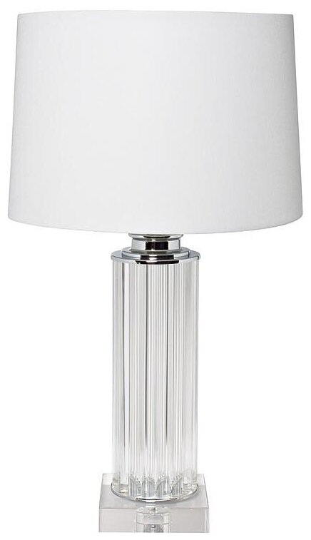 Лампа Garda Decor настольная стеклянная (светло-серый абажур) 22-87529