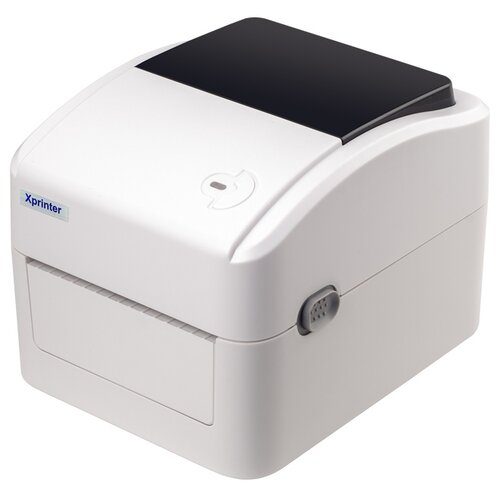 Термальный принтер этикеток блок питания Xprinter XP-420B (USB, Bluetooth) белый