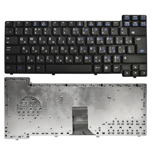 фото Клавиатура для ноутбука hp compaq mp- 03123u4d930a черная, крепления вверху sino power