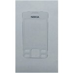 Стекло для телефона Nokia 6300 белое - изображение