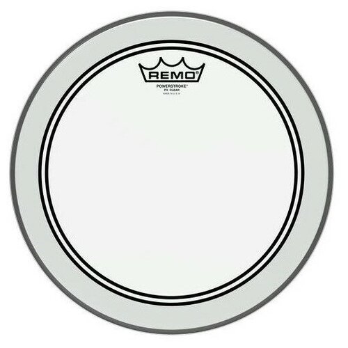 Пластик для барабана REMO P3-1322-C2- POWERSTROKE 3 22 CLEAR remo pr 1324 00 24 powerstroke pro clear пластик 24 для бас барабана
