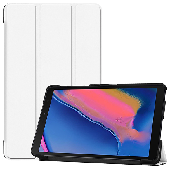 Чехол-обложка Чехол. ру для Samsung Galaxy Tab A 8.0 (2019) SM-P200 / P205 тонкий умный кожаный на пластиковой основе с трансформацией в подставку б.