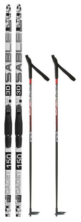 Комплект лыжный бренд ЦСТ длина лыж 150 см длина палок 110 (+/-5 см) крепление SNS цвет микс