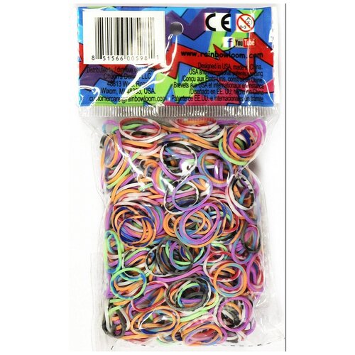 фото Резинки для плетения браслетов rainbow loom ассорти assorted tie- dye (b0081)