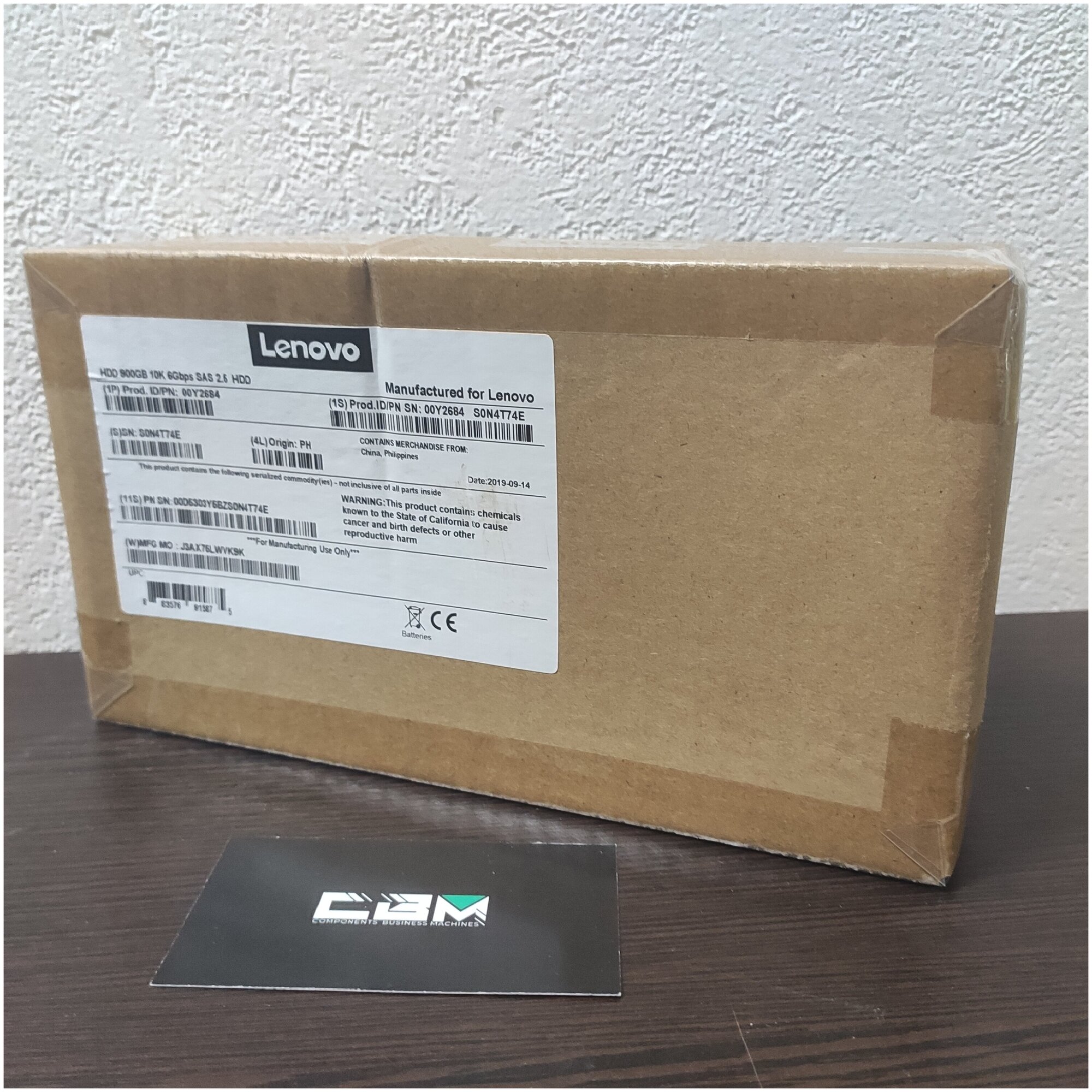 Жесткий диск IBM 900GB 25 INCH 10K RPM SAS HDD 2076-3509