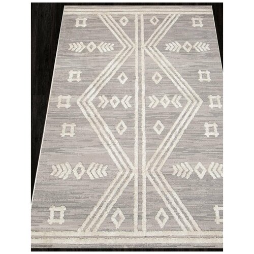 Ковер 24029A - GREY / L.GREY - Прямоугольник - коллекция SOHO 0.80x1.50