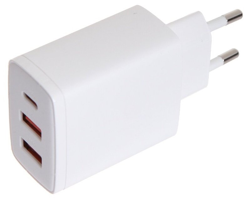 Зарядное устройство Baseus Compact Quick Charger 2xUSB USB Type-C 30W EU White CCXJ-E02