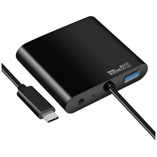 Аксессуар Ginzzu USB Type-C - VGA / HDMI / USB 3.0 / Audio 25cm GC-877HVC